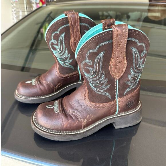 Ariat Fatbaby Heritage Dapper Western Boots Women’s Size‎ 6.5 Royal Chocolate - Picture 12 of 16